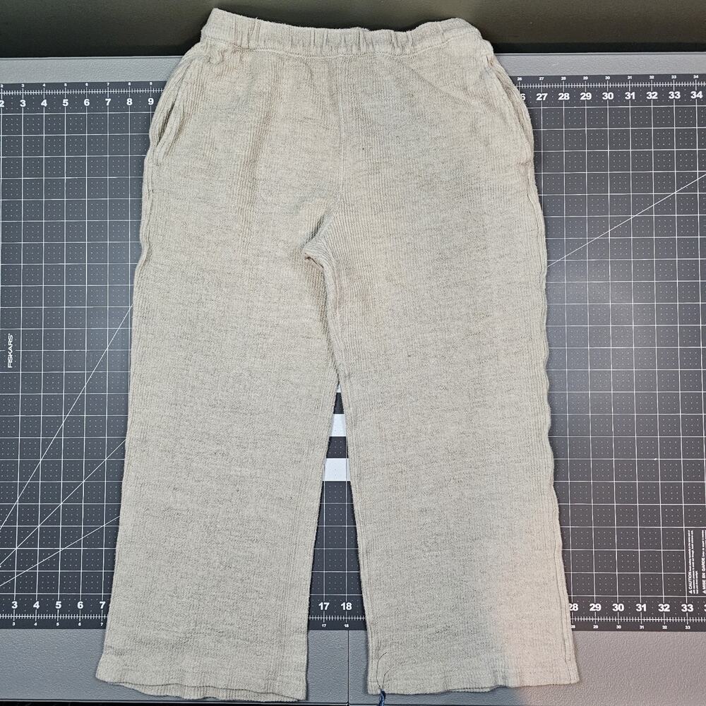 Billy Reid Linen Capri Pants Womens Small 25x22 Cream Preppy Wideleg Beach